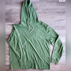 Southern Tide Hoodie T Shirt Mens XL Kelly Green Long Sleeve Cotton Logo